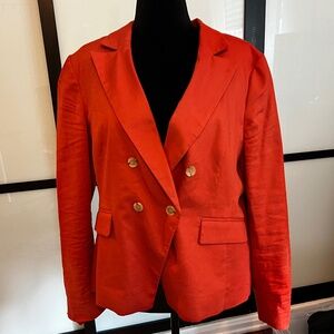 Banana Republic Linen/Cotton Blend Double Breasted Blazer, Size XL